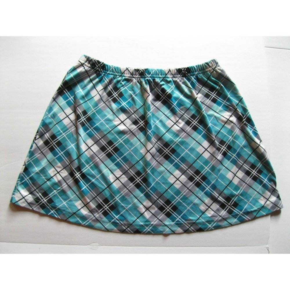 SmashGal Turquoise Plaid Mini Skirt